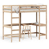 Hochbett mit Schreibtisch Suleiman 90x190cm (Kiefer)