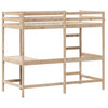 Hochbett mit Schreibtisch Suleiman 90x190cm (Kiefer)