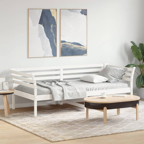 Weißes Schlafsofa Damiano 100x200cm (Kiefer)