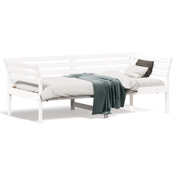 Weißes Schlafsofa Damiano 75x190cm (Kiefer)