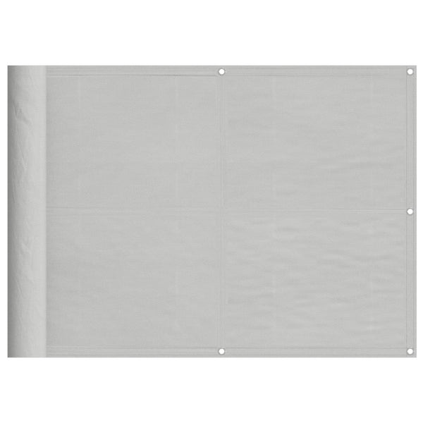 Vaaleanharmaa parvekkeen suoja Elvin 75x400cm (100% oxford polyesteri)