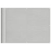 Hellgrauer Balkonschutz Elvin 75x500cm (100% Oxford-Polyester)