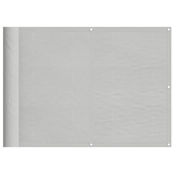 Hellgrauer Balkonschutz Elvin 75x500cm (100% Oxford-Polyester)