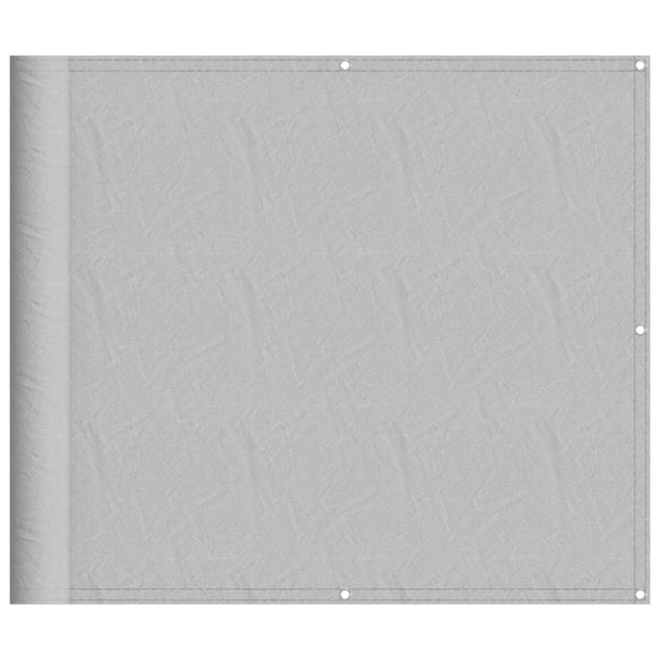 Vaaleanharmaa parvekkeen suoja Elvin 90x400cm (100% oxford polyesteri)