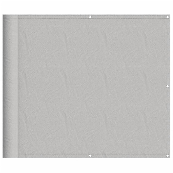 Vaaleanharmaa parvekkeen suoja Elvin 90x500cm (100% oxford polyesteri)