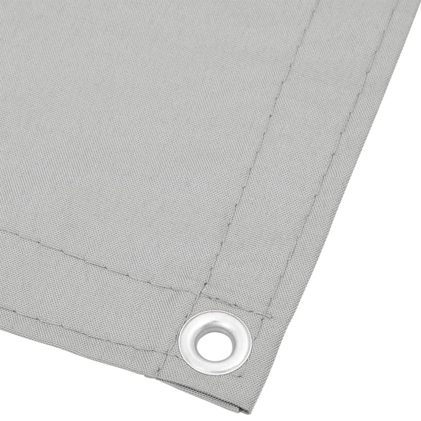 Harmaa parvekkeen suoja Elvin 120x500cm (100% oxford polyesteri)