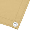 Balkonsichtschutz aus Sandfarbe Elvin 75x300cm (100% Polyester Oxford-Gewebe)
