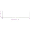 Balkonsichtschutz aus Sandfarbe Elvin 75x300cm (100% Polyester Oxford-Gewebe)
