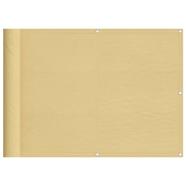 Sand Balkonbespannung Elvin 75x500cm (100% Oxford-Polyester)