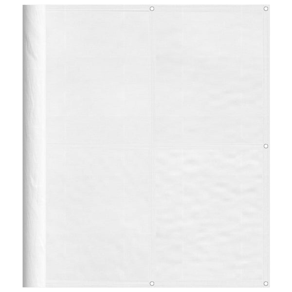 Weißer Balkonschutz Elvin 120x800cm (100% Oxford-Polyester)