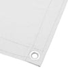 Weißer Balkonschutz Elvin 120x800cm (100% Oxford-Polyester)