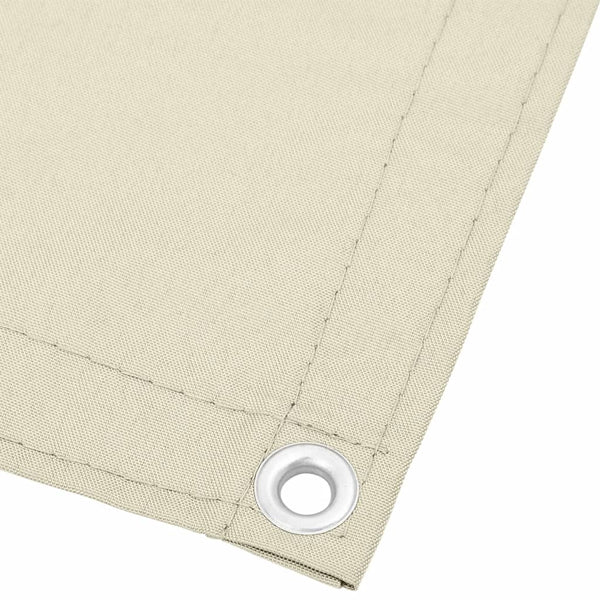 Creme Balkonbespannung Elvin 120x700cm (100% Polyester Oxford Gewebe)