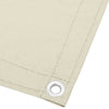 Cremefarbener Balkonsichtschutz Elvin 120x1000cm (100% Polyester Oxford-Gewebe)