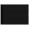 Schwarzer Balkonschutz Elvin 75x800cm (100% Polyester Oxford-Gewebe)
