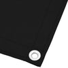 Schwarzer Balkonschutz Elvin 120x700cm (100% Polyester Oxford Polyester)