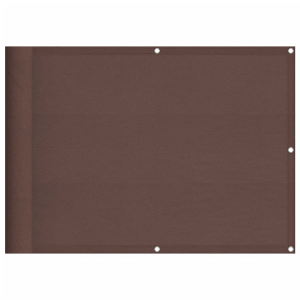 Brauner Balkonsichtschutz Elvin 75x700cm (100% Polyester Oxford-Gewebe)