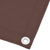 Brauner Balkonsichtschutz Elvin 75x700cm (100% Polyester Oxford-Gewebe)