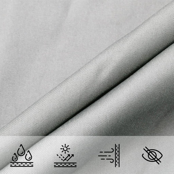 Hellgraues Sonnensegel Wallington 2,5x2,5 m (100% Oxford-Polyester)