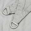 Hellgraues Sonnensegel Wallington 5x5 m (100% Oxford-Polyester)