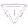 Hellgraues Sonnensegel Nicalaie 2,5x2,5x3,5 m (100% Oxford-Polyester)