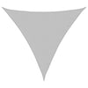 Hellgraues Sonnensegel Nicalaie 3,6x3,6x3,6 m (100% Oxford-Polyester)
