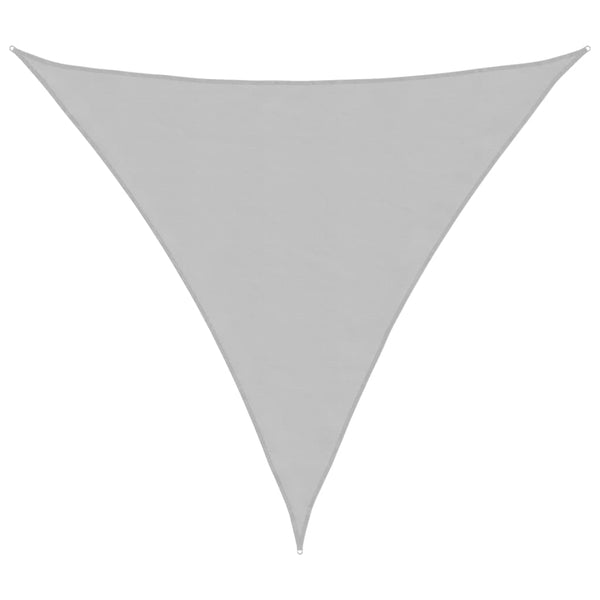 Hellgraues Sonnensegel Nicalaie 3,6x3,6x3,6 m (100% Oxford-Polyester)