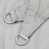 Hellgraues Sonnensegel Nicalaie 3x3x4,24 m (100 % Oxford-Polyester)