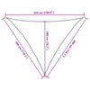 Hellgraues Sonnensegel Nicalaie 3x3x4,24 m (100 % Oxford-Polyester)