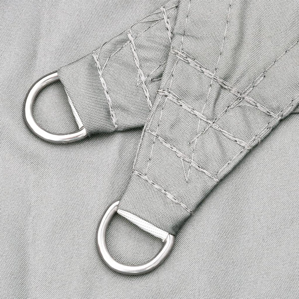 Hellgraues Sonnensegel Nicalaie 3x4x4 m (100 % Oxford-Polyester)