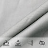 Hellgraues Sonnensegel Nicalaie 3,5x3,5x4,9 m (100% Oxford-Polyester)