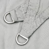 Lichtgraues Sonnensegel Nicalaie 4,5x4,5x4,5 m (100 % Oxford-Polyester)
