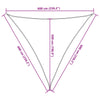 Hellgraues Sonnensegel Nicalaie 6x6x6 m (100% Oxford-Polyester)