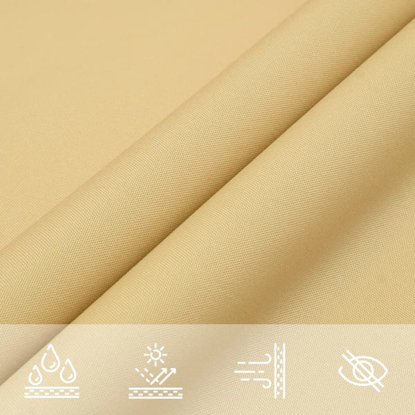 Sonnensegel aus Sand Nicalaie 4x4x4 m (100 % Oxford-Polyester)