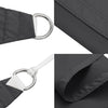 Anthrazit Sonnensegel Nicalaie 2x2x2 m (100% Oxford-Polyester)