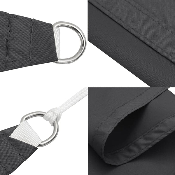 Anthrazit Sonnensegel Nicalaie 2x2x2 m (100% Oxford-Polyester)