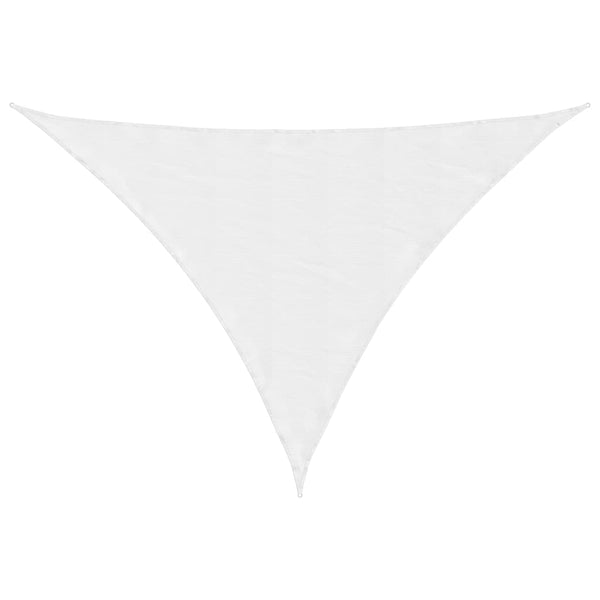 Valkoinen aurinkopurje Nicalaie 7x5x5 m (100% oxford polyesteri)