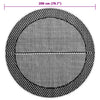 Outdoor-Teppich Marianovici grau Ø200cm (pp)