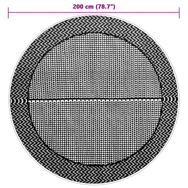 Outdoor-Teppich Marianovici grau Ø200cm (pp)
