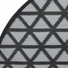 Ø120cm schwarzer Outdoorteppich Marianovici (pp)