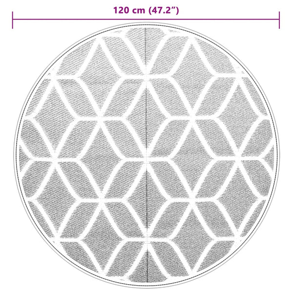 Ø120cm harmaa ulkomatto Marianovici (pp)