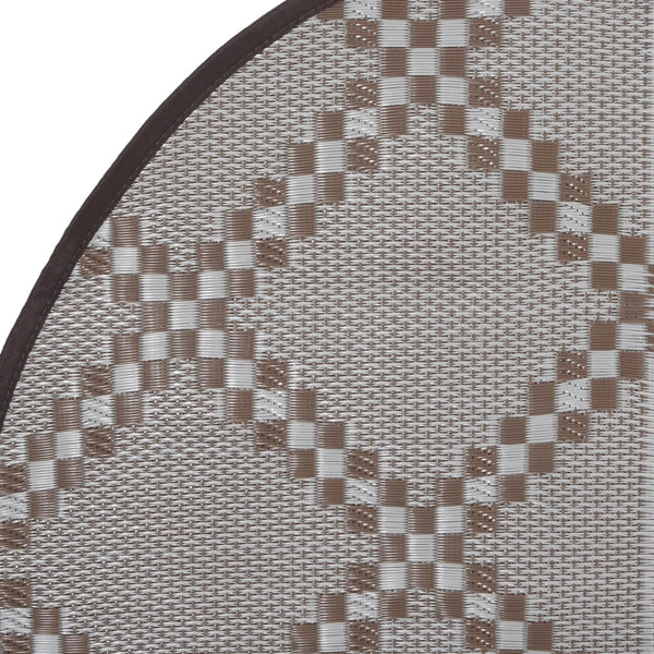 Ø160cm brauner Outdoorteppich Marianovici (pp)