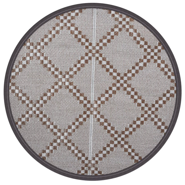 Brauner Outdoor-Teppich Marianovici Ø200cm (pp)