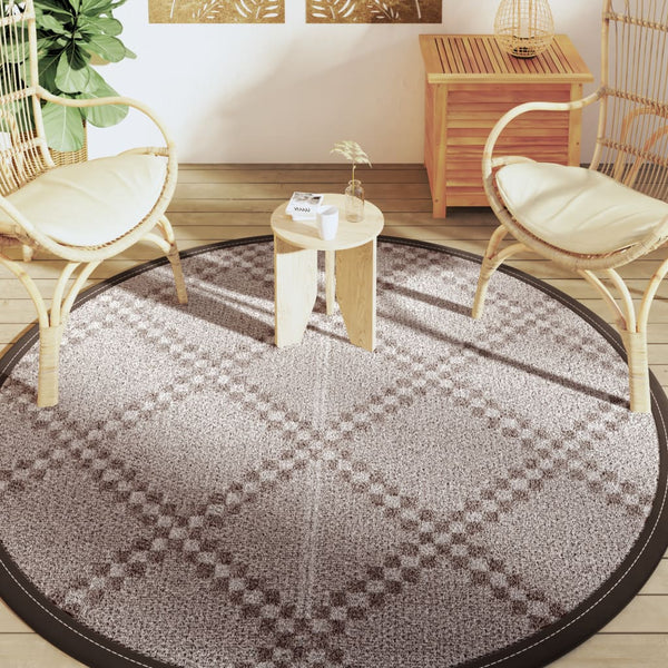 Brauner Outdoor-Teppich Marianovici Ø200cm (pp)