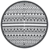 ARA-KIL Outdoor-Teppich schwarz Ø160 cm PP