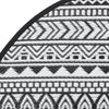 ARA-KIL Outdoor-Teppich schwarz Ø160 cm PP