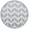 Marianovici grauer Outdoor-Teppich Ø120cm (pp)