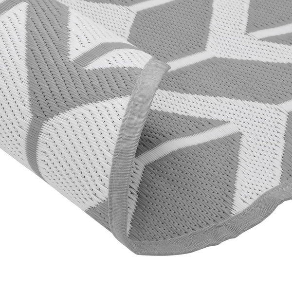 Marianovici grauer Outdoor-Teppich Ø120cm (pp)
