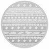 Outdoor-Teppich grau ARAKIL Ø120 cm PP