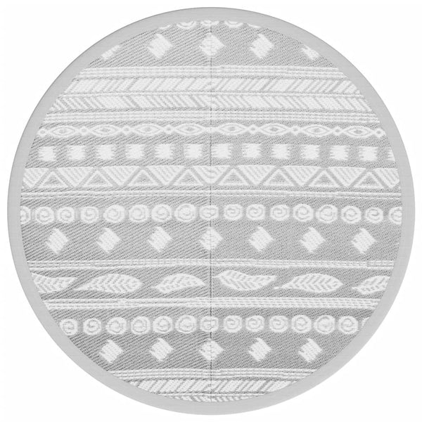 Outdoor-Teppich grau ARAKIL Ø120 cm PP