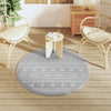 Outdoor-Teppich grau ARAKIL Ø120 cm PP